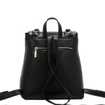 EMBOSSED ELEGANCE CONVERTIBLE FLAP BACKPACK / SHOULDER BAG