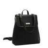 EMBOSSED ELEGANCE CONVERTIBLE FLAP BACKPACK / SHOULDER BAG