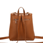 EMBOSSED ELEGANCE CONVERTIBLE FLAP BACKPACK / SHOULDER BAG