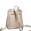 EMBOSSED ELEGANCE CONVERTIBLE FLAP BACKPACK / SHOULDER BAG