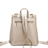 EMBOSSED ELEGANCE CONVERTIBLE FLAP BACKPACK / SHOULDER BAG