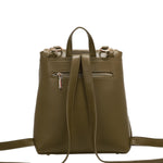 EMBOSSED ELEGANCE CONVERTIBLE FLAP BACKPACK / SHOULDER BAG