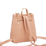 EMBOSSED ELEGANCE CONVERTIBLE FLAP BACKPACK / SHOULDER BAG