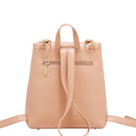 EMBOSSED ELEGANCE CONVERTIBLE FLAP BACKPACK / SHOULDER BAG