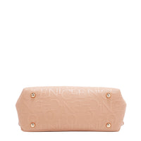 EMBOSSED ELEGANCE CONVERTIBLE FLAP BACKPACK / SHOULDER BAG