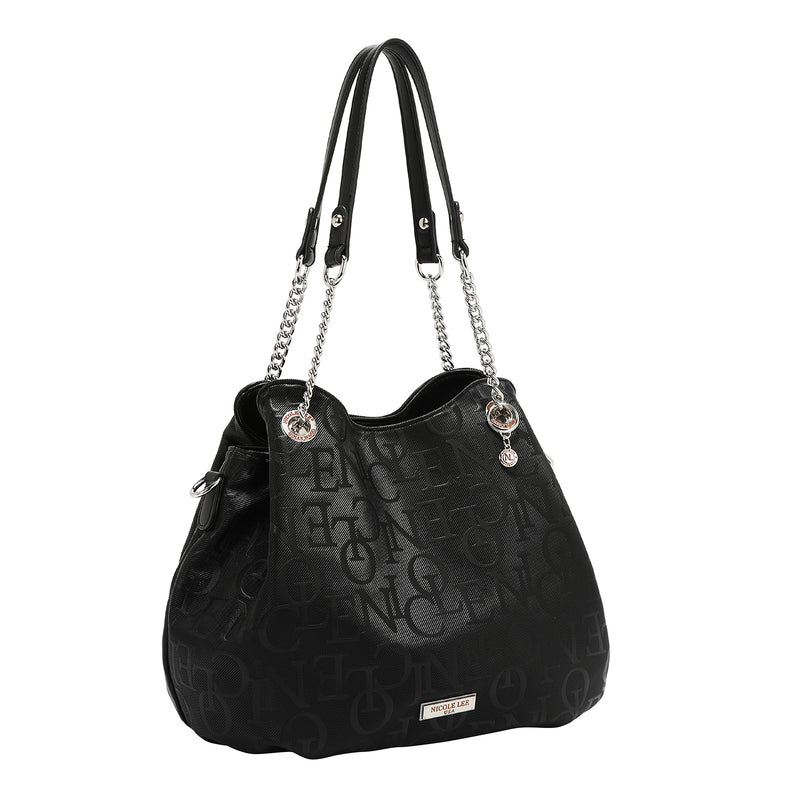 EMBOSSED ELEGANCE HANDBAG