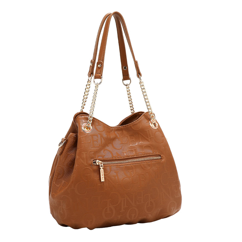 EMBOSSED ELEGANCE HANDBAG