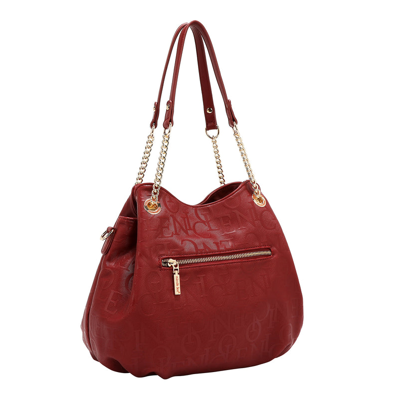 EMBOSSED ELEGANCE HANDBAG