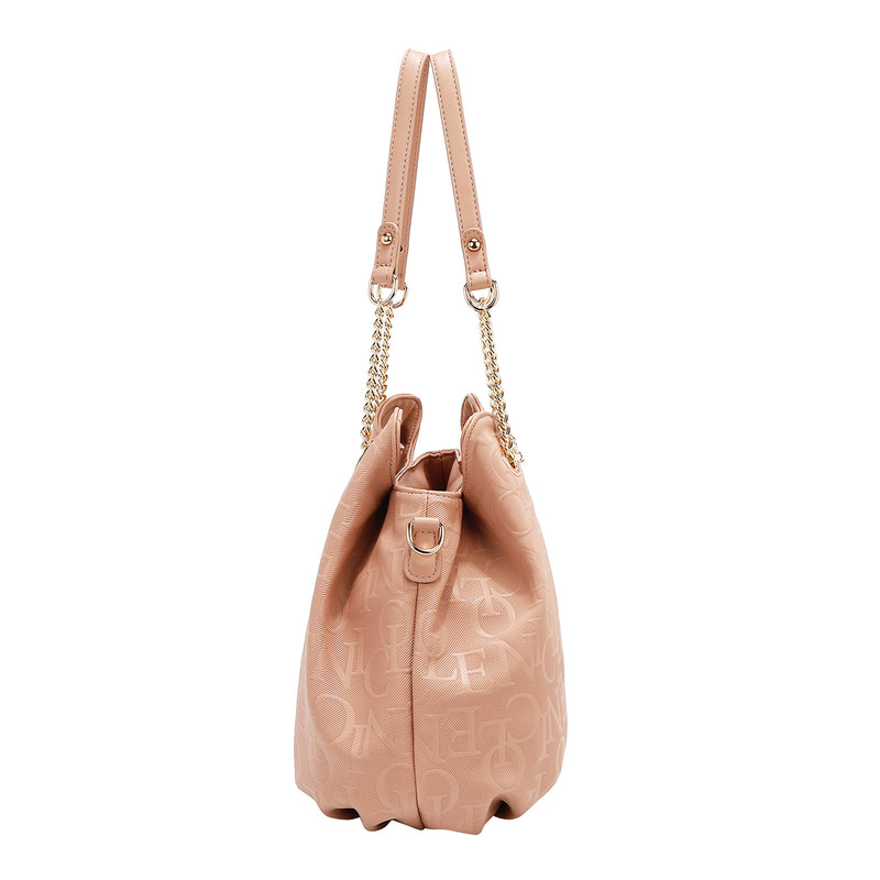 EMBOSSED ELEGANCE HANDBAG