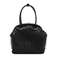 EMBOSSED ELEGANCE FRAME SHOULDER BAG