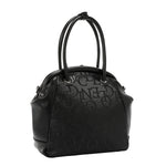 EMBOSSED ELEGANCE FRAME SHOULDER BAG