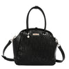 EMBOSSED ELEGANCE FRAME SHOULDER BAG