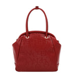 EMBOSSED ELEGANCE FRAME SHOULDER BAG