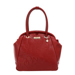 EMBOSSED ELEGANCE FRAME SHOULDER BAG