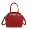 EMBOSSED ELEGANCE FRAME SHOULDER BAG