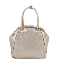 EMBOSSED ELEGANCE FRAME SHOULDER BAG