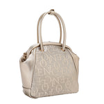 EMBOSSED ELEGANCE FRAME SHOULDER BAG