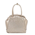EMBOSSED ELEGANCE FRAME SHOULDER BAG