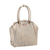 EMBOSSED ELEGANCE FRAME SHOULDER BAG