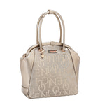 EMBOSSED ELEGANCE FRAME SHOULDER BAG