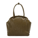 EMBOSSED ELEGANCE FRAME SHOULDER BAG