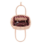 EMBOSSED ELEGANCE FRAME SHOULDER BAG