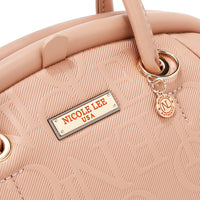 EMBOSSED ELEGANCE FRAME SHOULDER BAG