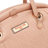 EMBOSSED ELEGANCE FRAME SHOULDER BAG