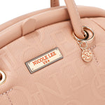 EMBOSSED ELEGANCE FRAME SHOULDER BAG