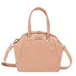 EMBOSSED ELEGANCE FRAME SHOULDER BAG