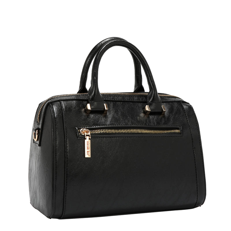 EMBOSSED LOGO BOSTON BAG