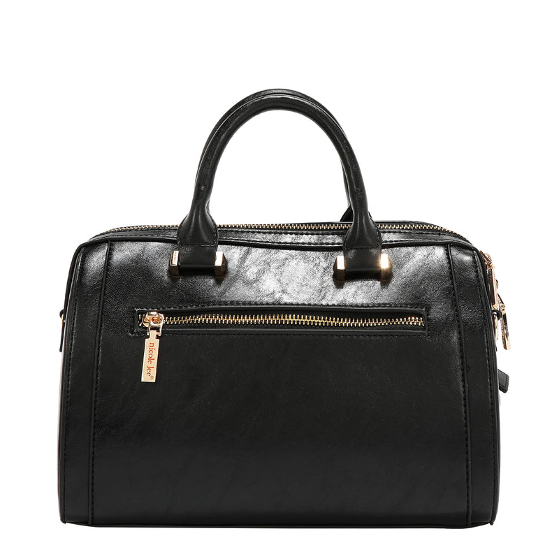EMBOSSED LOGO BOSTON BAG