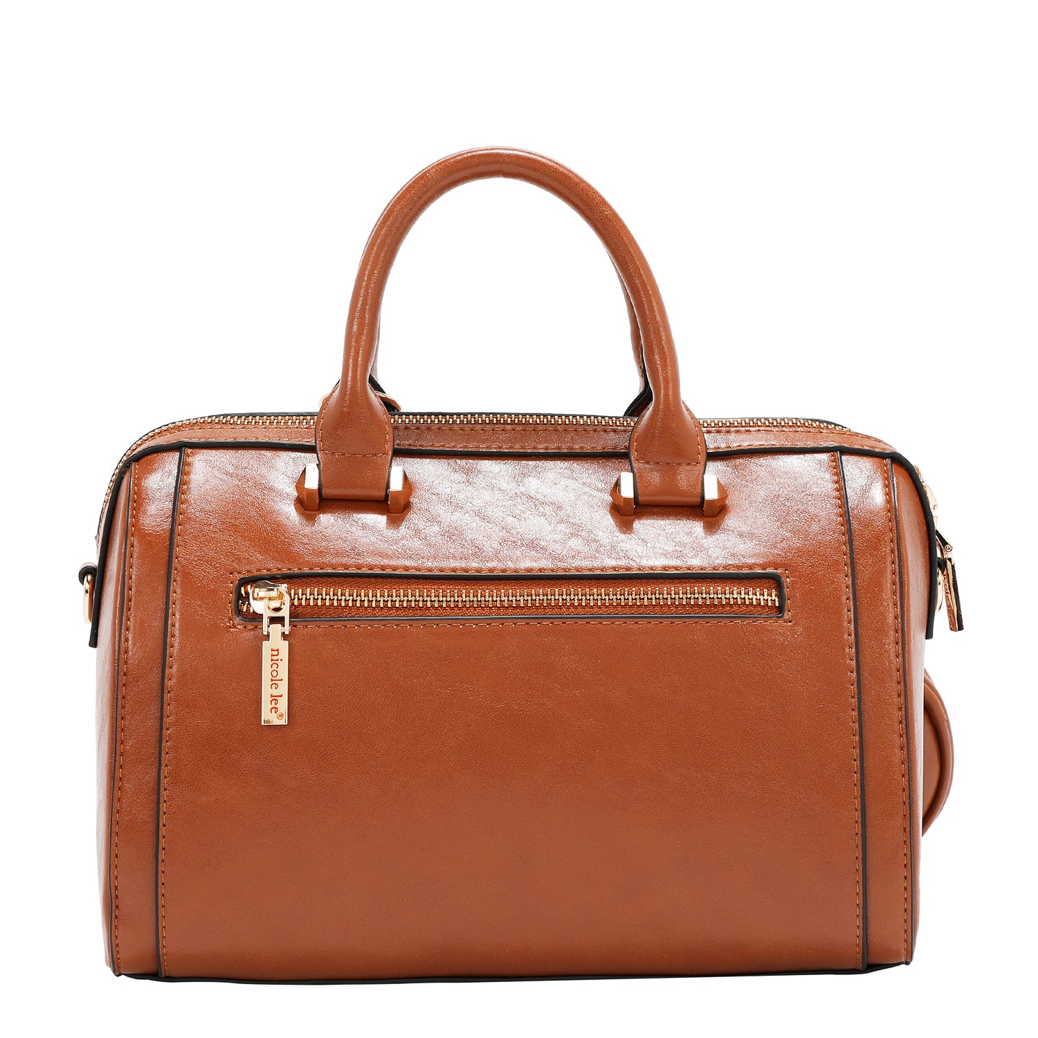 EMBOSSED LOGO BOSTON BAG