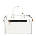 EMBOSSED LOGO BOSTON BAG