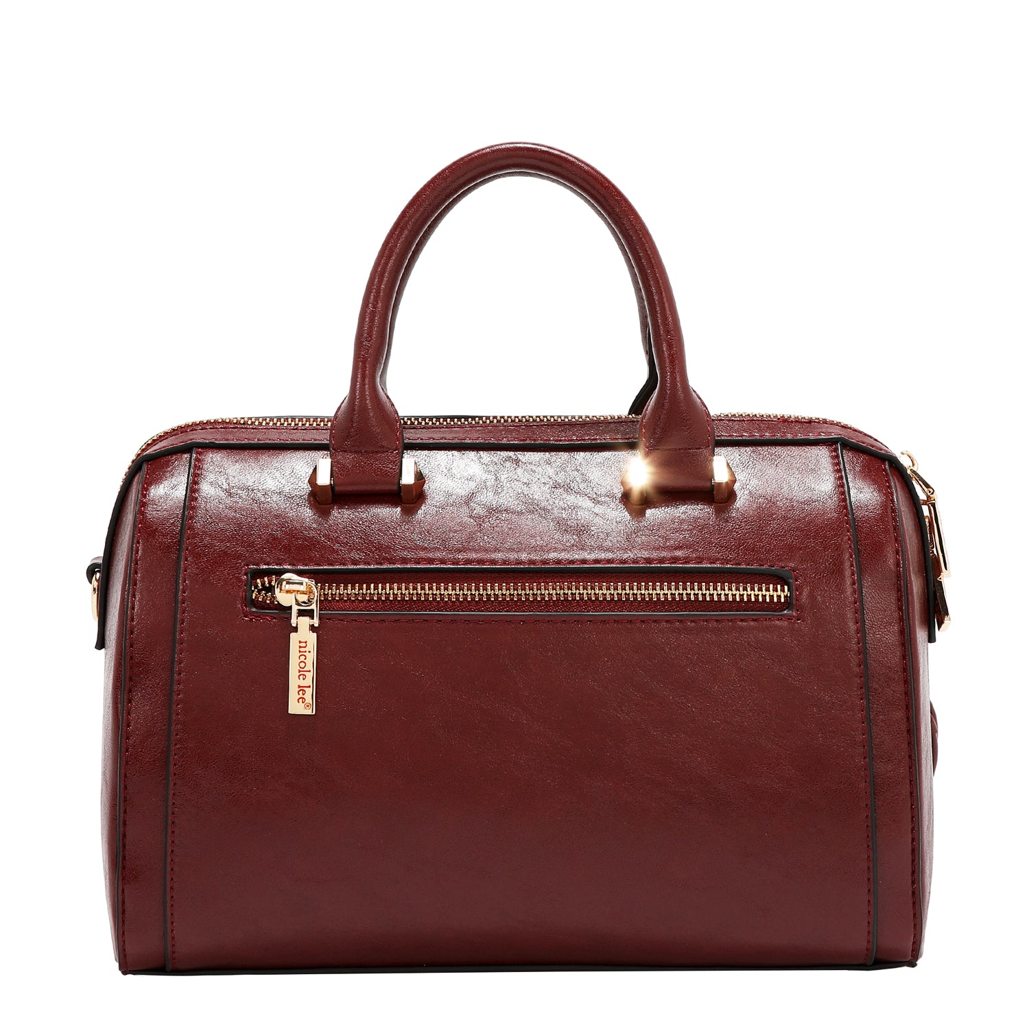 EMBOSSED LOGO BOSTON BAG