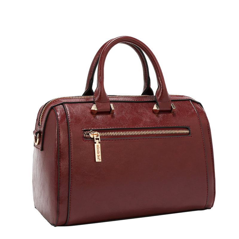 Embossed Logo Boston Bag Combines Roomy Practicality with a Bold