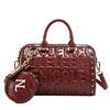 EMBOSSED LOGO BOSTON BAG