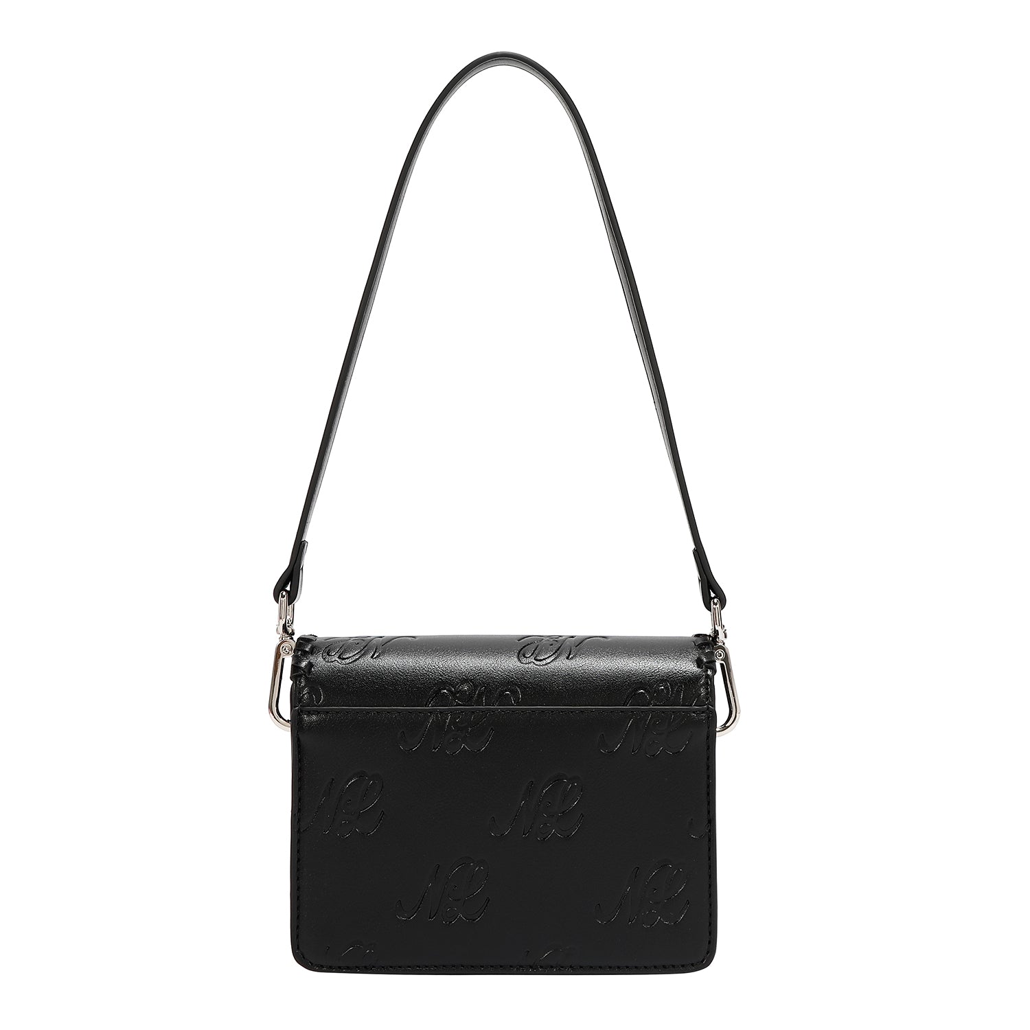 EMBOSSED NL CURVE SMALL SHOULDER BAG