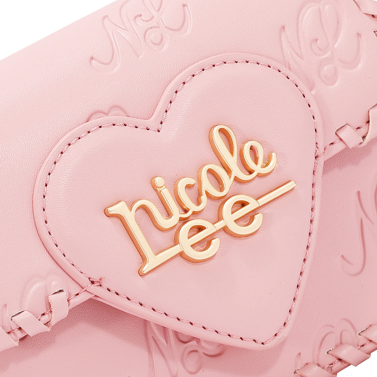 EMBOSSED NL CURVE SMALL SHOULDER BAG