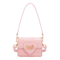 EMBOSSED NL CURVE SMALL SHOULDER BAG