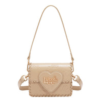 EMBOSSED NL CURVE SMALL SHOULDER BAG