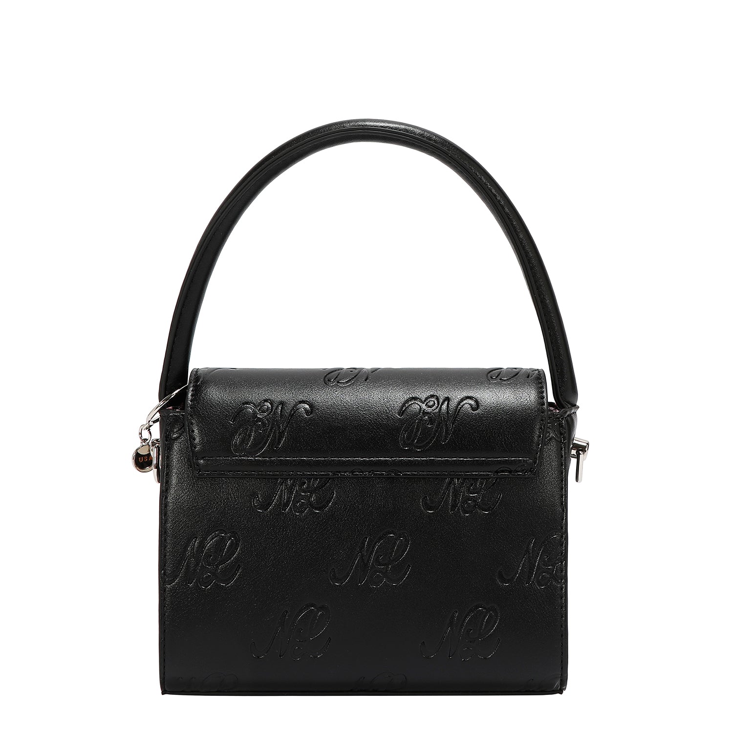 EMBOSSED NL CURVE SMALL TOP HANDLE BAG