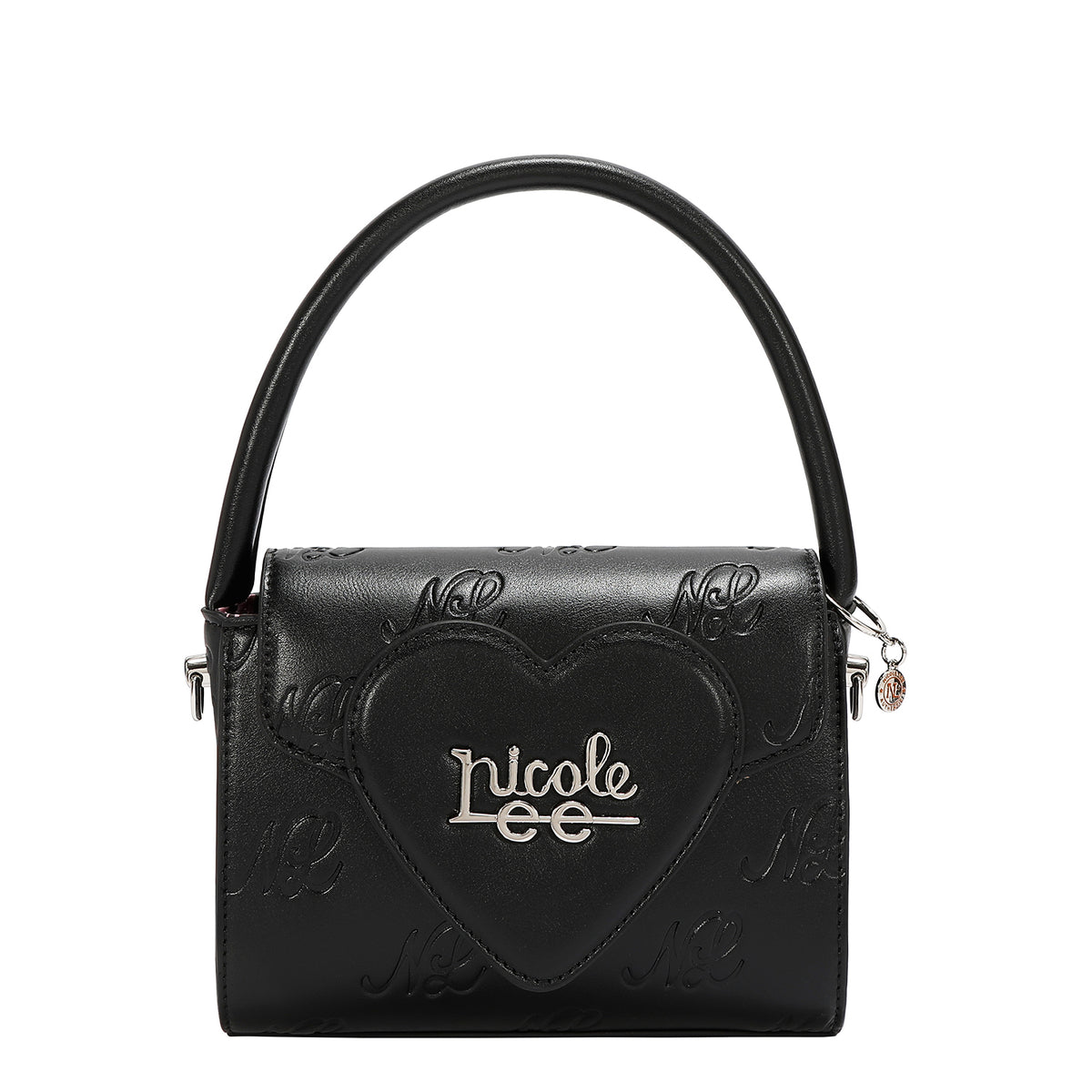 EMBOSSED NL CURVE SMALL TOP HANDLE BAG