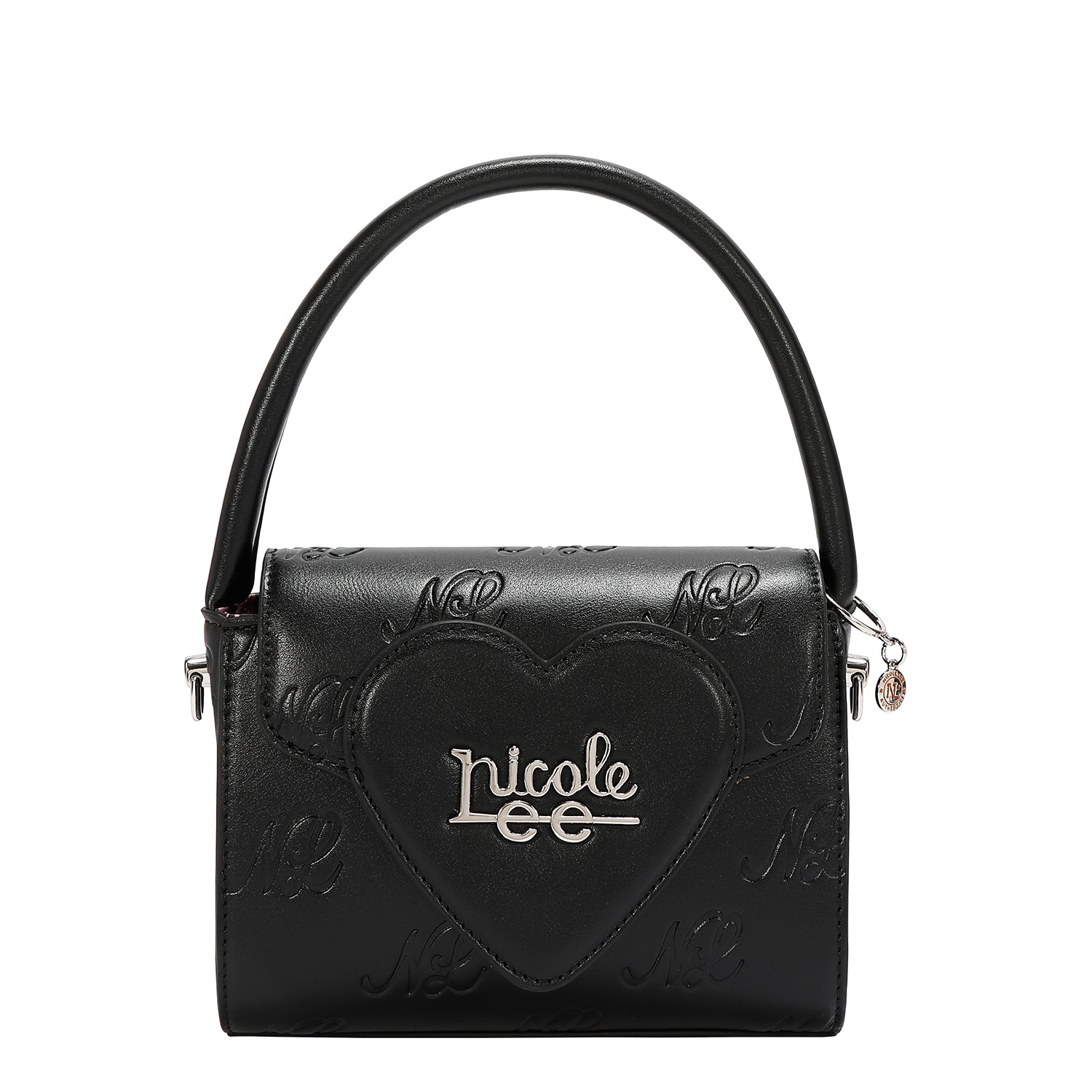 EMBOSSED NL CURVE SMALL TOP HANDLE BAG