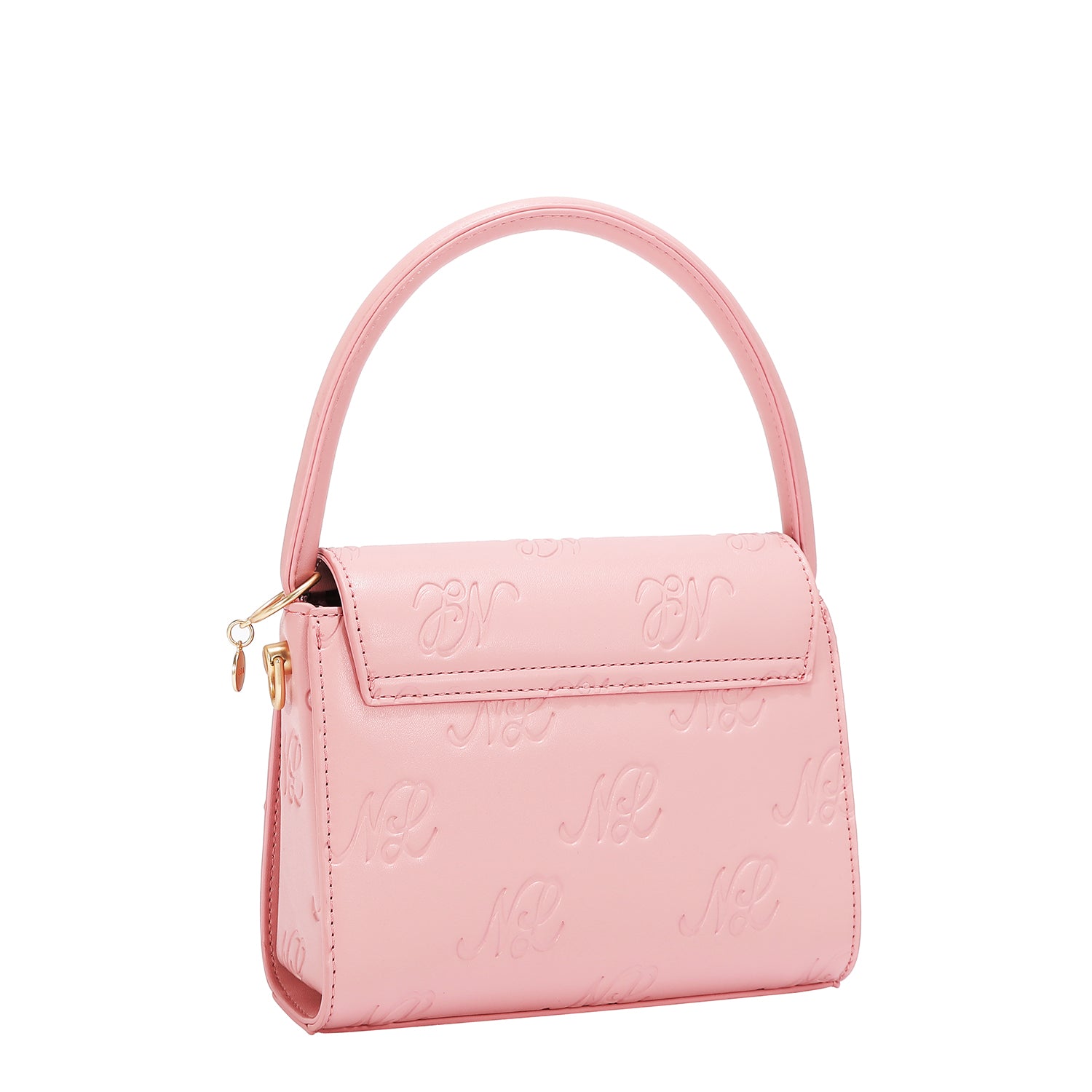 EMBOSSED NL CURVE SMALL TOP HANDLE BAG