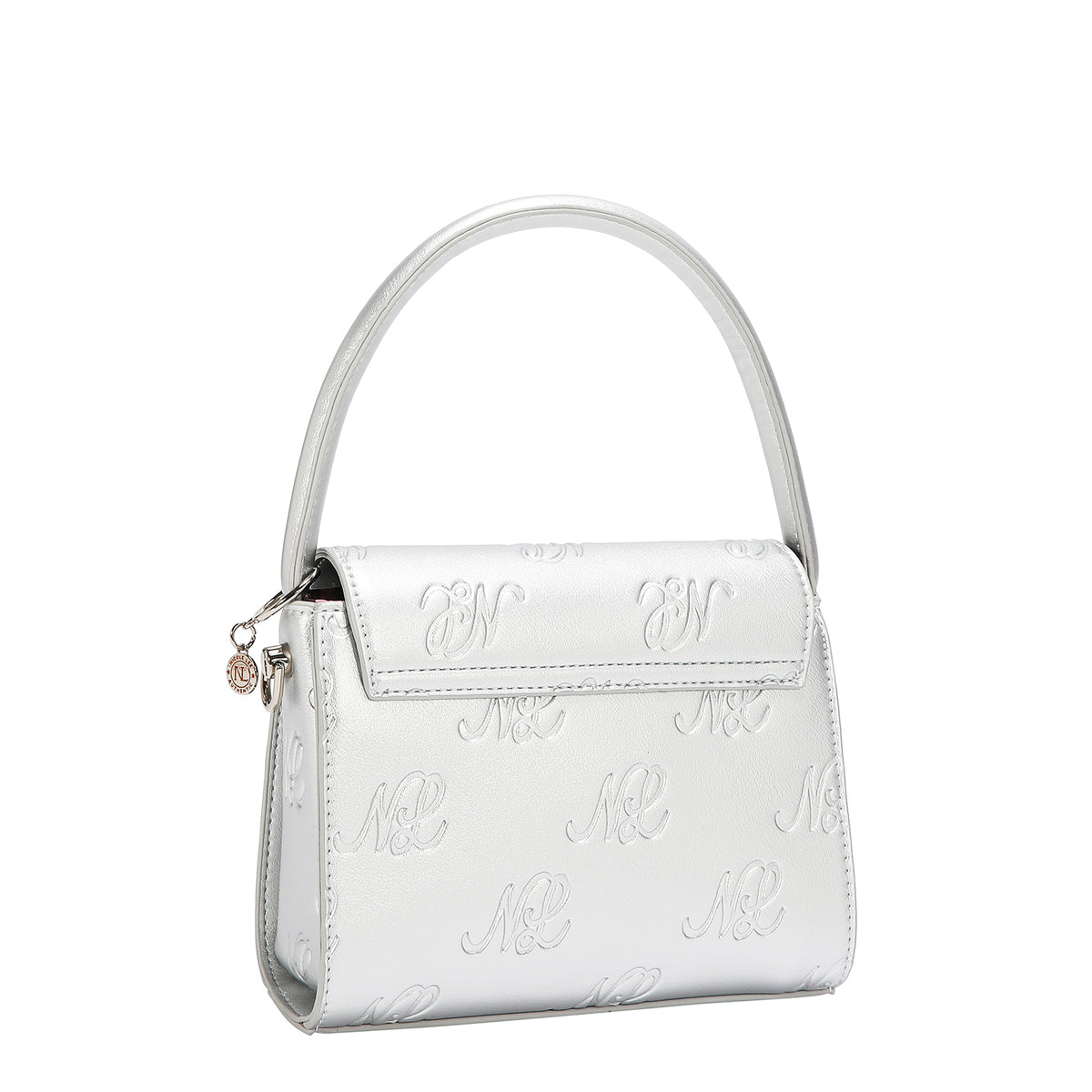 EMBOSSED NL CURVE SMALL TOP HANDLE BAG