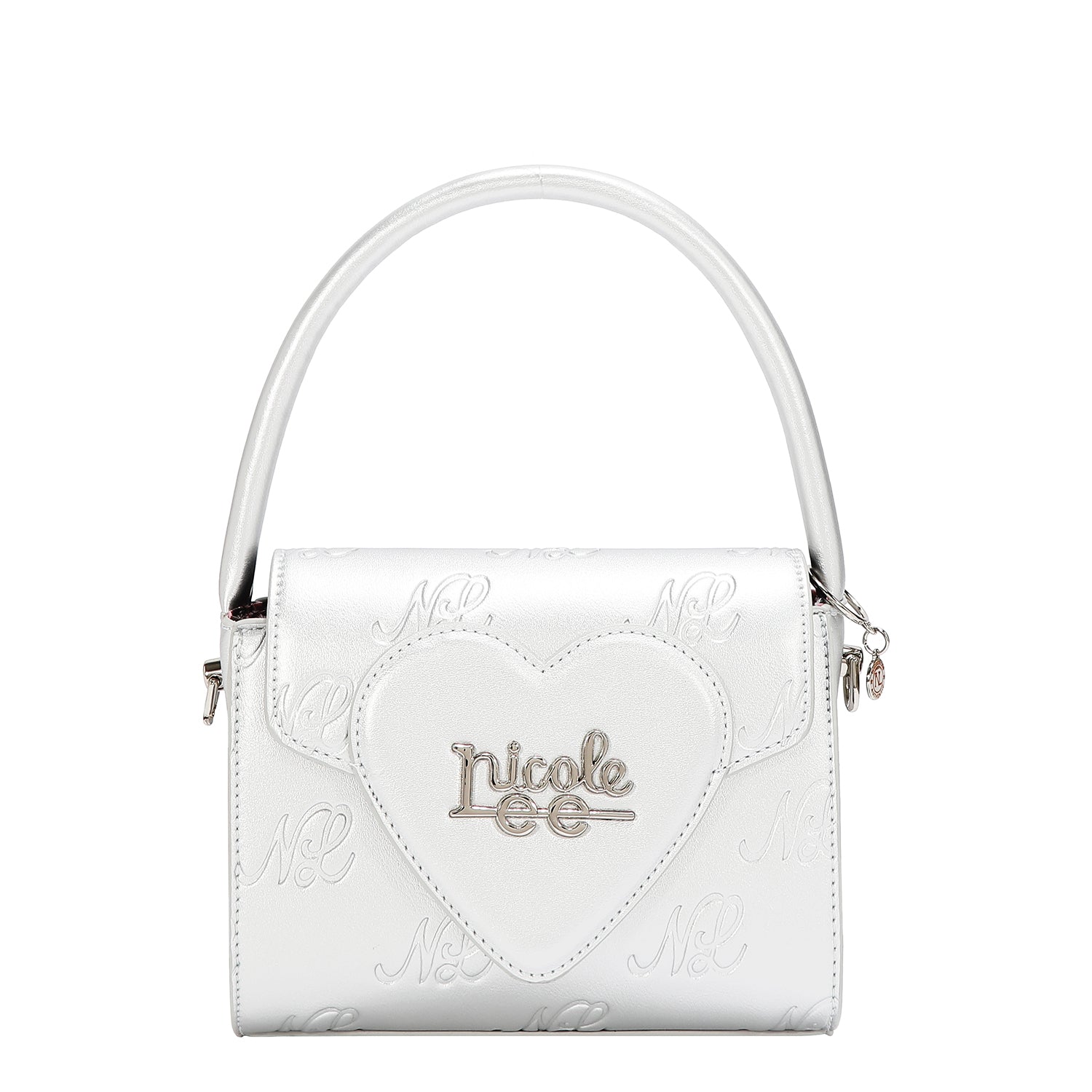 EMBOSSED NL CURVE SMALL TOP HANDLE BAG