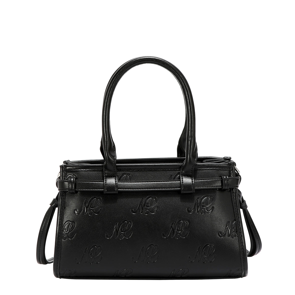 EMBOSSED NL CURVE SMALL TOTE BAG