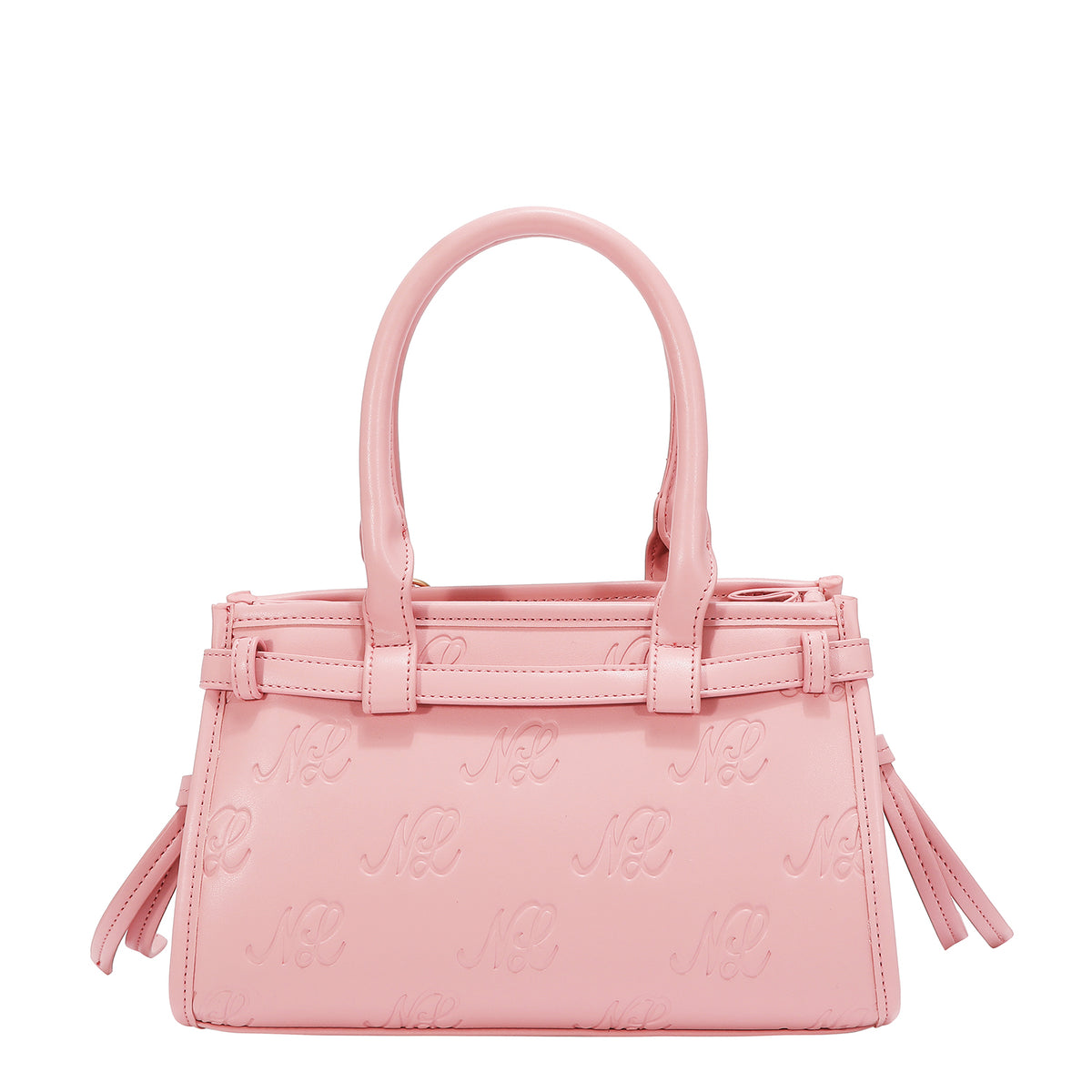 EMBOSSED NL CURVE SMALL TOTE BAG