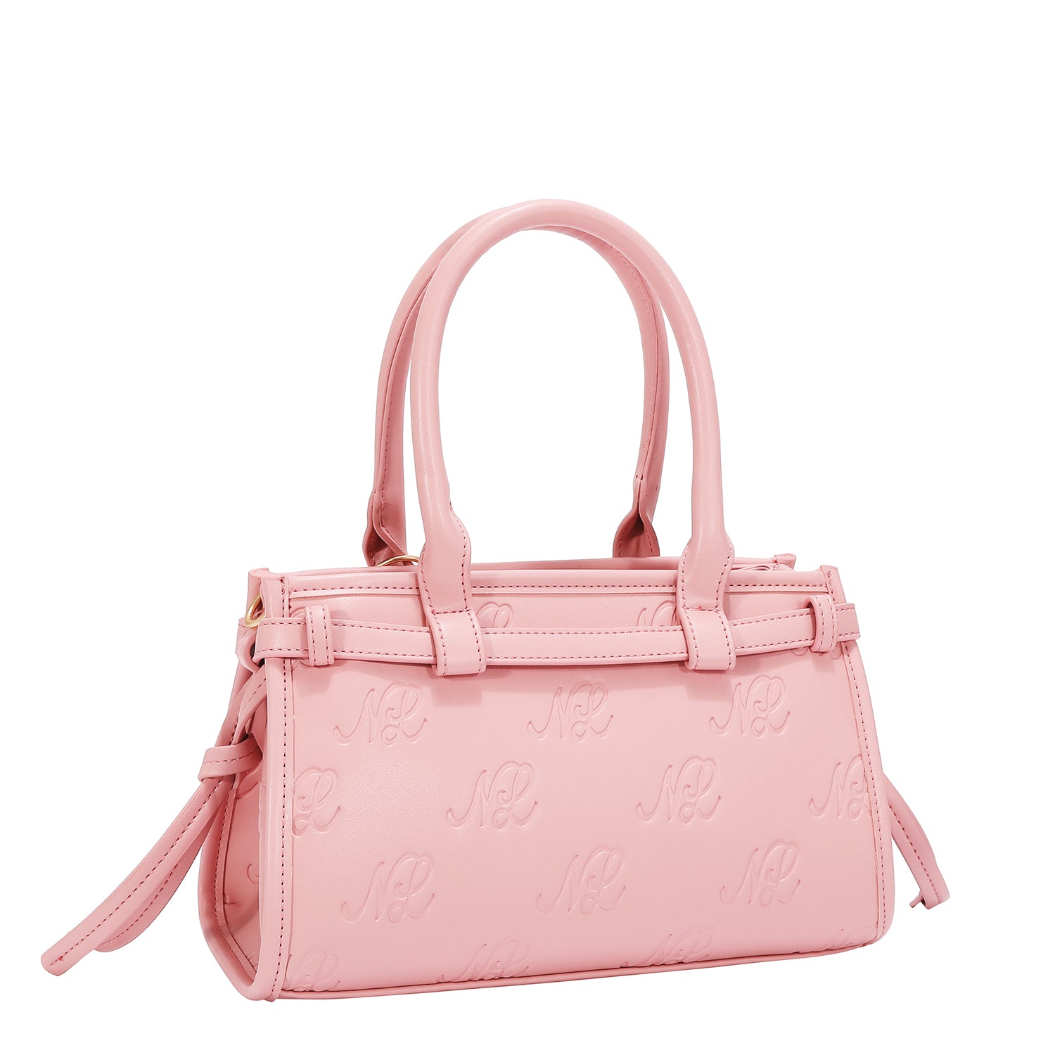 EMBOSSED NL CURVE SMALL TOTE BAG